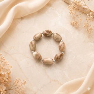PULSERA PIEDRAS Y ACERO PREMIUM