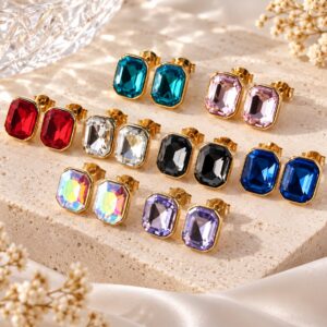 pack x 6 aros acero dorado colores surtidos