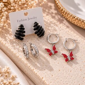 packs x 3 aros acero blanco